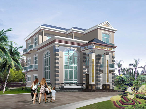 东莞石排别墅外墙装饰