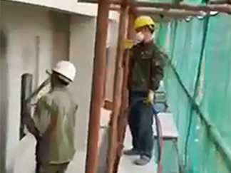 脚手架真石漆施工