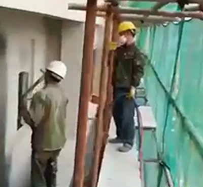 脚手架真石漆施工